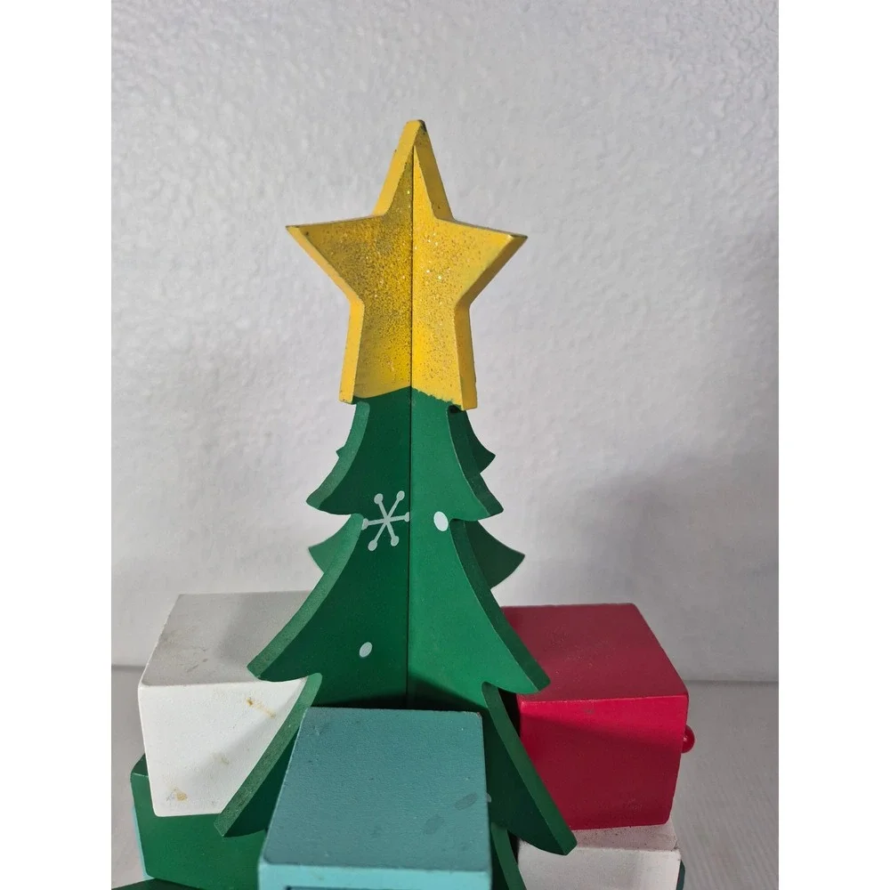 Ashland Wooden Christmas Tree Advent Calendar Countdown Decor